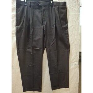 ROUNDTREE & YORKE Easy Care Dress Pants Brown Size 42 X29 (20)